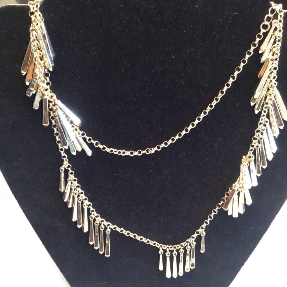 $10 ea or 3/$20 Goldtone Drop Long Necklace